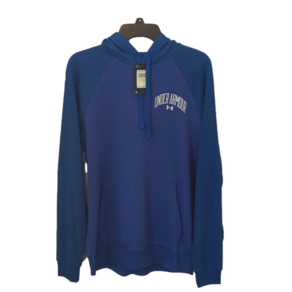 MEN'S Under armor wood mark rival fleece hoodie - Picture 1 of 5